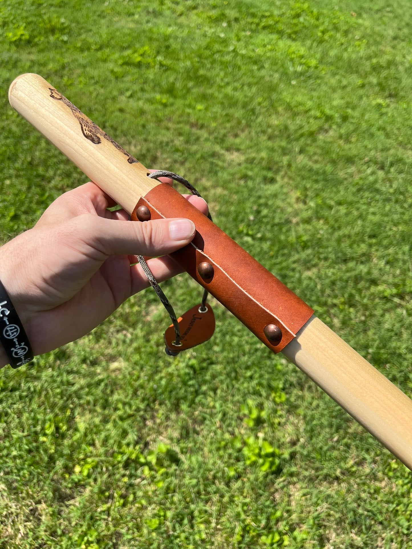 Standing Black Bear, Natural Earth Tones Poplar Wood Walking Stick Hiking Staff Hand Carved Pole, Personalized Gift